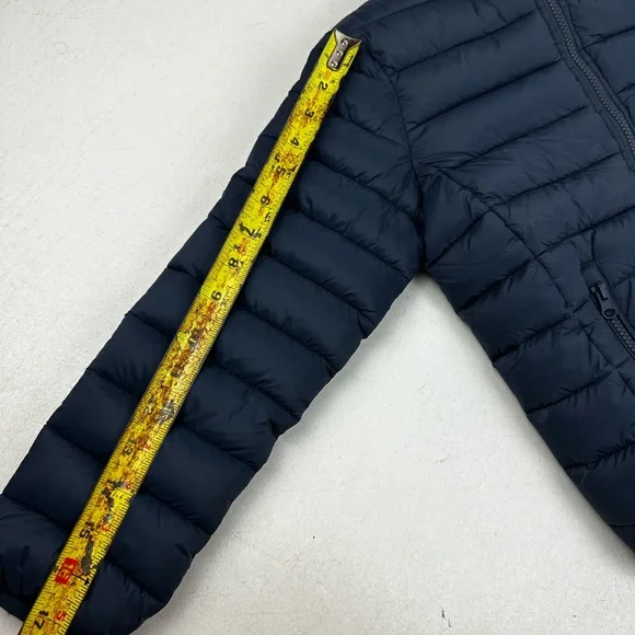 SAVE THE DUCK Blue Puffer Jacket with Insulated Quilting - Picture 11 of 12